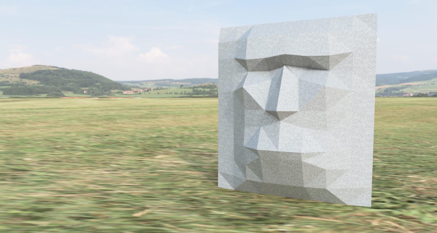 Sample-005 アート作品：モアイ